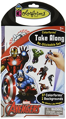 Colorforms Brand Avengers Take Along Restickable Set