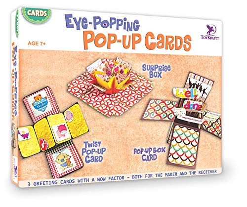 Toykraft Eye Popping Popup Card - Do It Yourself Card Making Activity Kit for Kids 7 Years   Above