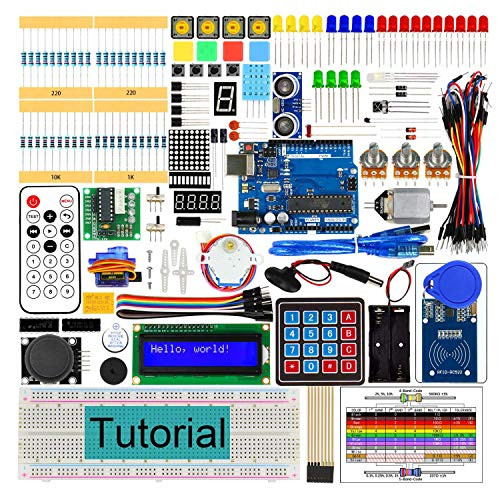Docreate RFID Starter Kit V2_0 with Development BreadBoard 252 Pages Detailed Tutorial 198 Items 49 Projects Solderless Breadboard