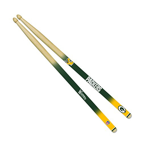 Woodrow Guitar by The Sports Vault NFL Green Bay Packers Drum Sticks Woodrow Guitar by The Sports Vault NFL Green Bay Packers Drum Sticks