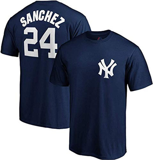 Outerstuff MLB Youth Performance Team Color Player Name and Number Jersey T-Shirt Large 14-16 Gary Sanchez Outerstuff MLB Youth Performance Team Color Player Name and Number Jersey T-Shirt Large 14-16 Gary Sanchez