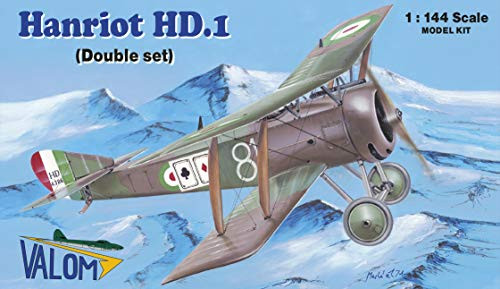 Valom 1144 Scale Hanriot HD_1 Double Set - Plastic Model Building Kit  14411