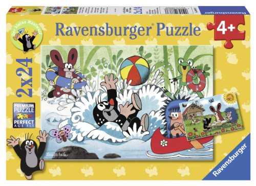 Ravensburger On Holiday with The Mole Jigsaw Puzzle 2 x 24 Piece