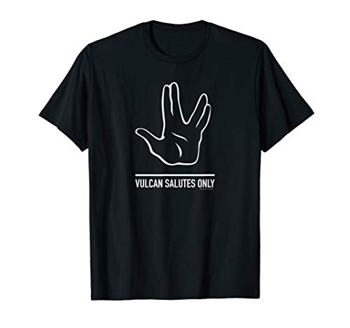 Star Trek The Original Series Vulcan Salutes Only Sign T-Shirt Star Trek The Original Series Vulcan Salutes Only Sign T-Shirt