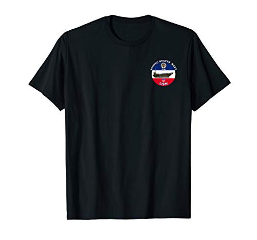 USS JOHN F_ KENNEDY CV-67 ROUND T-Shirt USS JOHN F_ KENNEDY CV-67 ROUND T-Shirt