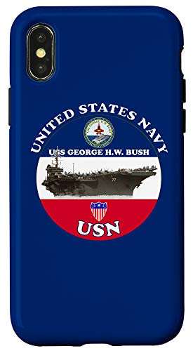 iPhone XXS NAVY AIRCRAFT CARRIER USS GEORGE H_W_ BUSH CVN-77 Case