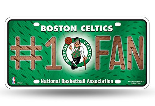 Rico NBA Boston Celtics #1 Fan Metal License Plate Tag