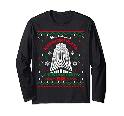 Nakatomi Plaza 1988 Christmas Party Ugly Christmas Sweater Long Sleeve T-Shirt Nakatomi Plaza 1988 Christmas Party Ugly Christmas Sweater Long Sleeve T-Shirt
