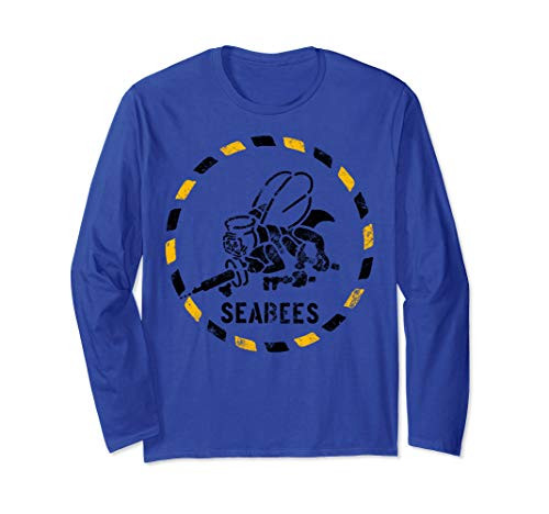U_S_ NAVY Original Seabees Vintage navy Seabees Family gift Long Sleeve T-Shirt