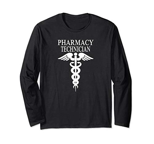 Funny Pharma Tech Gift for Pharmacy Technician Long Sleeve T-Shirt