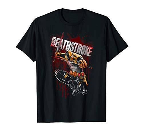Batman Deathstroke Blood Splattered T-Shirt