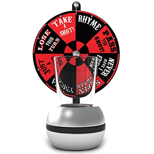 Barbuzzo Wheel of Shots - The Perfect Party Drinking Game - Pour a Shot, Spin the Wheel, & Take Your Chances - Great Gift for Home Entertaining, Kickbacks, Parties, Tailgates, & Celebrations Barbuzzo Wheel of Shots - The Perfect Party Drinking Game - Pour a Shot, Spin the Wheel, & Take Your Chances - Great Gift for Home Entertaining, Kickbacks, Parties, Tailgates, & Celebrations