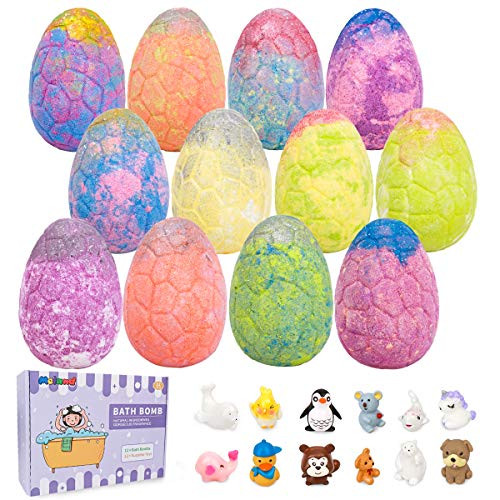 Meland Bath Bombs with Surprise Toys Inside - 12pcs 5oz Kids Bath Bombs Set - Bubble Bath Fizzes Birthday Christmas Gift for Boys Girls Meland Bath Bombs with Surprise Toys Inside - 12pcs 5oz Kids Bath Bombs Set - Bubble Bath Fizzes Birthday Christmas Gift for Boys Girls
