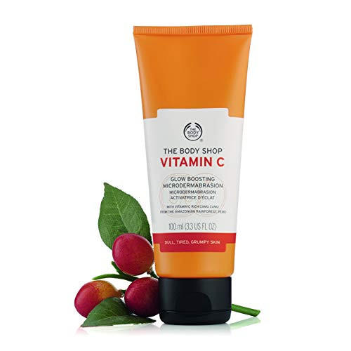 The Body Shop Vitamin C Glow Boosting Microdermabrasion Exfoliator 3_3 Fl Oz Vegan The Body Shop Vitamin C Glow Boosting Microdermabrasion Exfoliator 3_3 Fl Oz Vegan