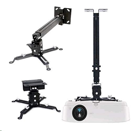 Extendable Ceiling Projector Mount Adjustable Projector Wall Mount Universal Projector Mount 17-26 inch Thickened Steel for LCDDLP Ceiling Projector BenQ ViewSonic Epson Optoma Asus Acer