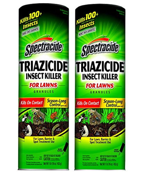 Spectracide Triazicide Insect Killer for Lawns Granules 1-Pound Pack of 2 Spectracide Triazicide Insect Killer for Lawns Granules 1-Pound Pack of 2