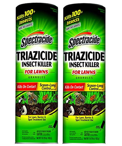 Spectracide Triazicide Insect Killer for Lawns Granules 1-Pound Pack of 2