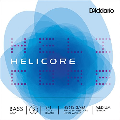 DAddario Helicore Solo Bass Single B String 34 Scale Medium Tension