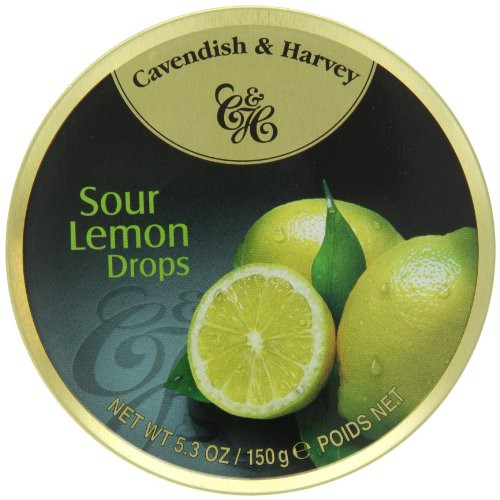 Cavendish   Harvey Fruit Candy Tin Sour Lemon 5_3 Ounce Pack of 12