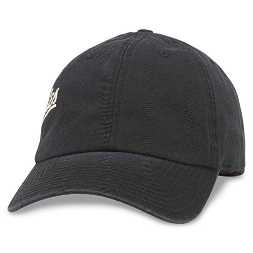 AMERICAN NEEDLE Far Side Casual Strapback Baseball Dad Hat Los Angeles Black 43880A-LOSA