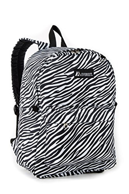 Everest Classic Pattern Backpack Zebra One Size