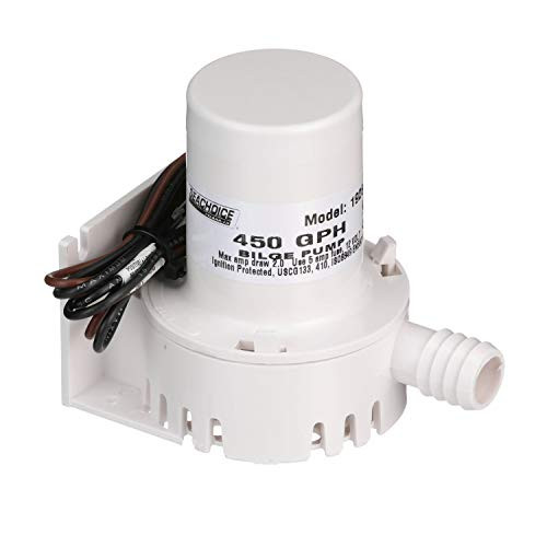 SEACHOICE 19261 Universal 450 GPH Mini Marine 12V Bilge Pump