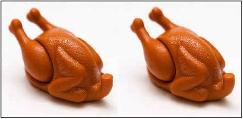 Two Lego Turkeys/Chickens from set 10197 - Fabulous Food for your Figs