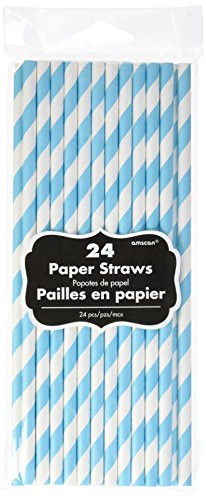 amscan Caribbean Paper Straws  288 Ct_