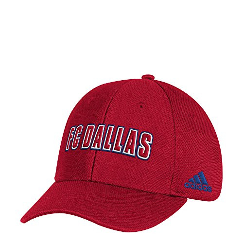 adidas Adult Men Wordmark Mesh Structured Adjustable Hat Red One Size