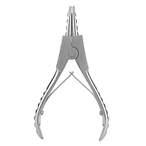 Body Piercing Stainless Steel Opening Pliers Tightening Pliers Human Body Piercing Pliers Tools Clamp Forceps for Nose Ear Eyebrow Belly Button and Lip