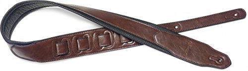 Stagg SPFL 40 BRW Padded Leather Style Guitar Strap Brown
