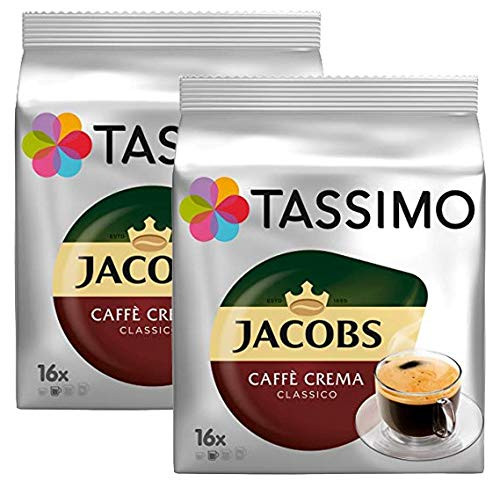Tassimo Jacobs Caffe Crema Classico 16 servings Pack of 2 Tassimo Jacobs Caffe Crema Classico 16 servings Pack of 2
