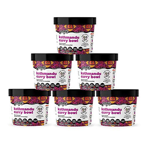 Chef Soraya Plant Based Vegan Lentils   Rice Kathmandu Curry 2_5 oz bowl 6 pack