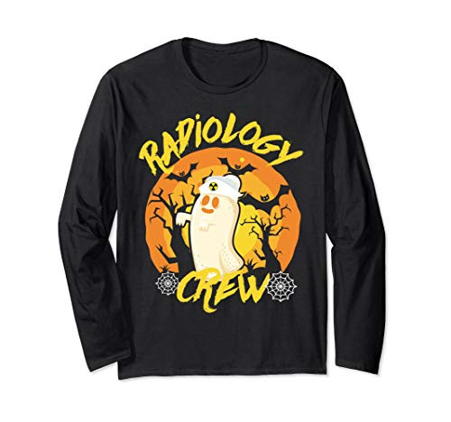 Halloween Radiology X-Ray Tech Radiology Department Ghost Long Sleeve T-Shirt