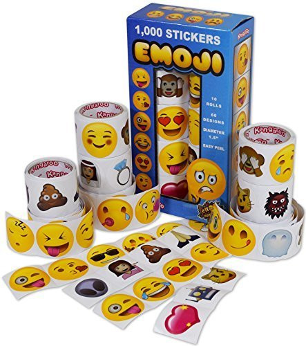 Kangaroo Emoji Universe: Mega Sticker Assortment, 1000 Unique Emoji Stickers