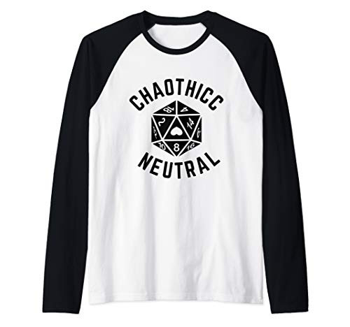 Thicc Chaotic Neutral Gamer Dank Game Meme 80s Retro Gaming Raglan Baseball Tee