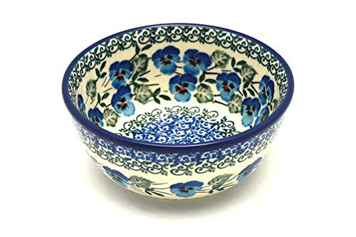 Polish Pottery Bowl - Ice CreamDessert - Winter Viola