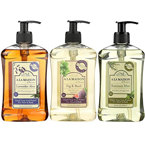 A La Maison de Provence Liquid Soap Fig Basil Lavender Aloe Rosemary Mint - 16_9 Fl Oz each A La Maison de Provence Liquid Soap Fig Basil Lavender Aloe Rosemary Mint - 16_9 Fl Oz each