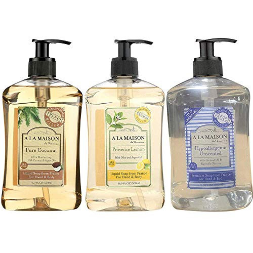 A La Maison Liquid Soap Pure Coconut Provence Lemon Hypoallergenic Unscented 16_9 Oz Each A La Maison Liquid Soap Pure Coconut Provence Lemon Hypoallergenic Unscented 16_9 Oz Each