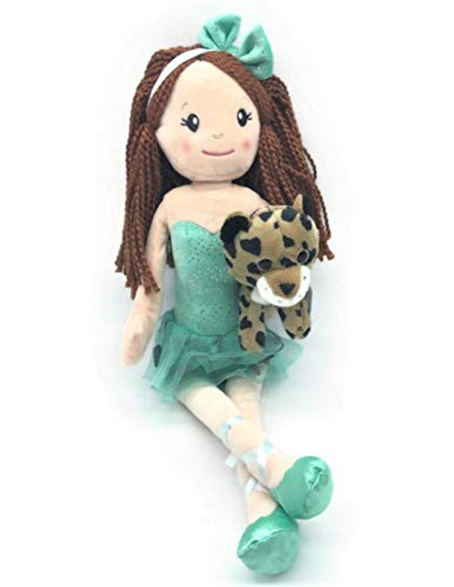 The Petting Zoo Ballerina Doll with Small Cheetah Stuffed Animal- Great Gifts for Girls Red Hair-17 Inches The Petting Zoo Ballerina Doll with Small Cheetah Stuffed Animal- Great Gifts for Girls Red Hair-17 Inches