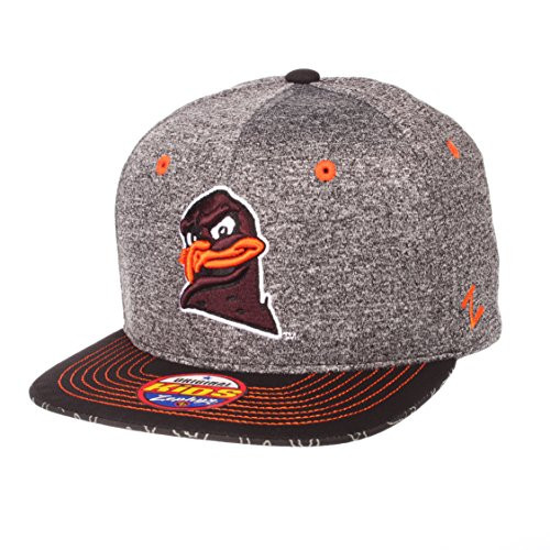 NCAA Zephyr Virginia Tech Hokies Youth Prodigy Snapback Hat Youth Adjustable GrayTeam Color NCAA Zephyr Virginia Tech Hokies Youth Prodigy Snapback Hat Youth Adjustable GrayTeam Color