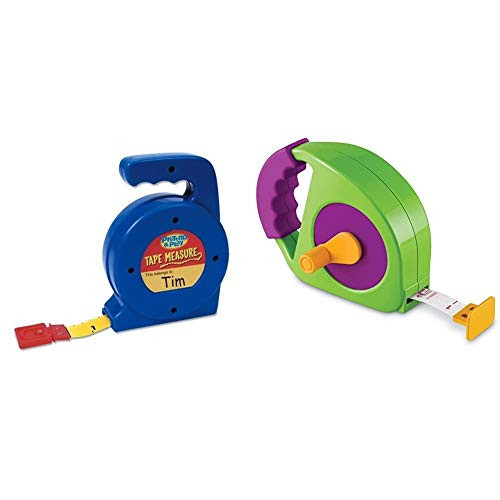 Learning Resources Play Tape Measure 3 Feet Long Construction Toy Easy Grip Ages 3Multi-Color   Simple Tape Measure Measures 4 Feet Construction Toy Ages 3