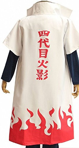 UU-Style Naruto Fourth Hokage Yondaime Hokage Minato Namikaze Cosplay Cloak Adult X-Large