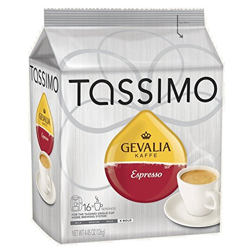 Tassimo Gevalia Kaffe Espresso T-Discs, 1 Pack (16 T-Discs)
