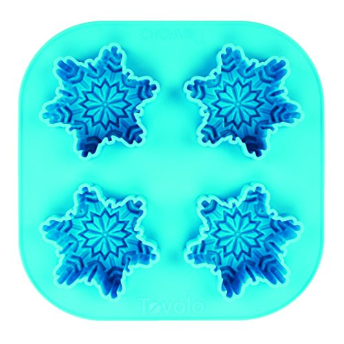 Tovolo Novelty Snowflake Ice Molds, Flexible Silicone, Dishwasher Safe Tovolo Novelty Snowflake Ice Molds, Flexible Silicone, Dishwasher Safe