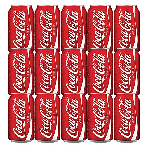 Coca Cola Classic 12 oz cans 15 pack total 180 fluid ounces