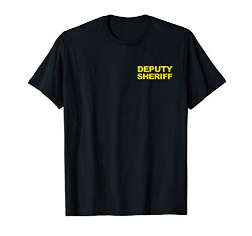 Deputy Sheriff Shirt Front   Back Print Law Enforcement