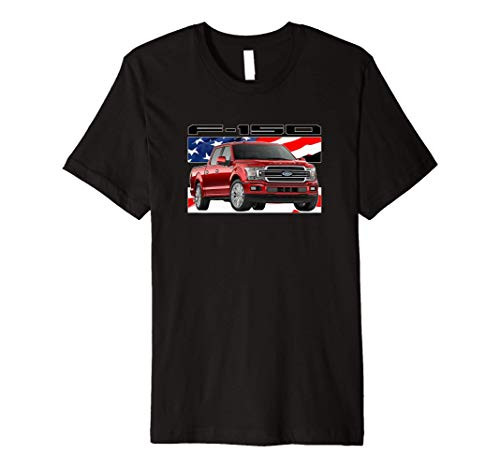 Ford Trucks F-150 American Flag Premium T-Shirt