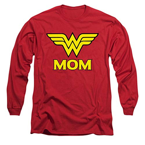Wonder Woman Wonder Mom DC Comics Longsleeve T Shirt Stickers X-Large Black Wonder Woman Wonder Mom DC Comics Longsleeve T Shirt Stickers X-Large Black