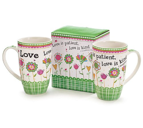 Burton And Burton 128425 Mug Love Is Patient Love Is Kind With Gift Box